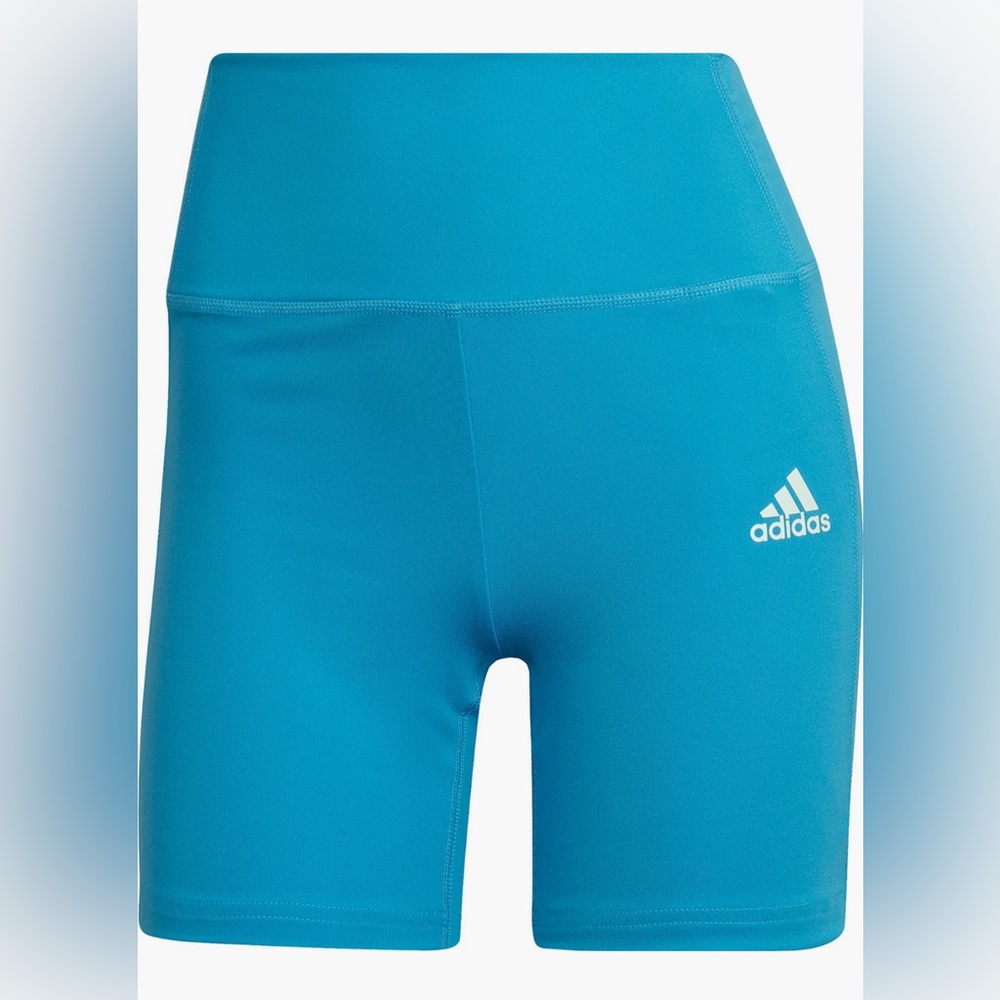 Adidas Feel Brilliant Tight Athletic Shorts in Vibrant Blue